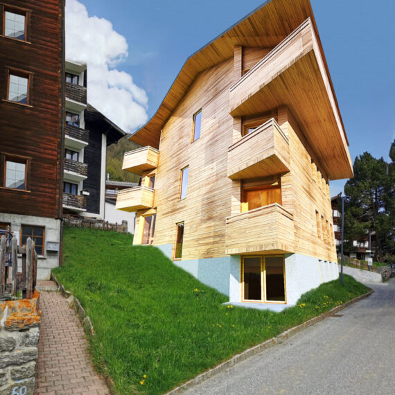 Chalet in Saas Fee Visualisierung Vorherige Anfrage